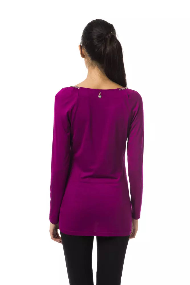  - Purple Viscose Women Top