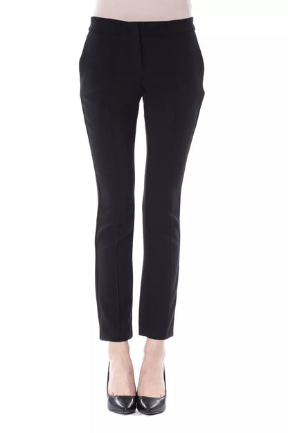  - Black Polyester Women Pants