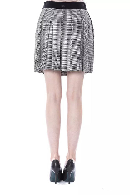  - Black Viscose Women Skirt