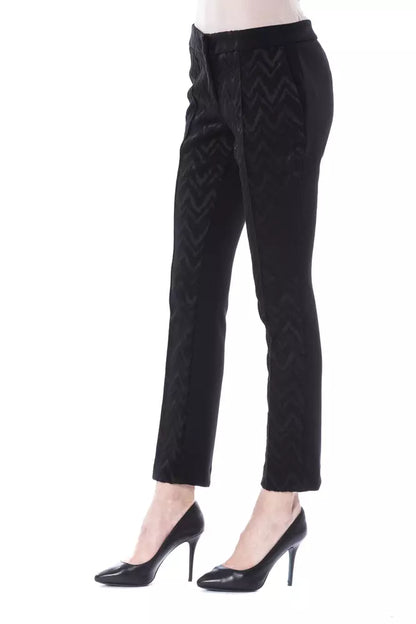  - Black Acrylic Women Pants