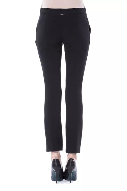  - Black Polyester Women Pants