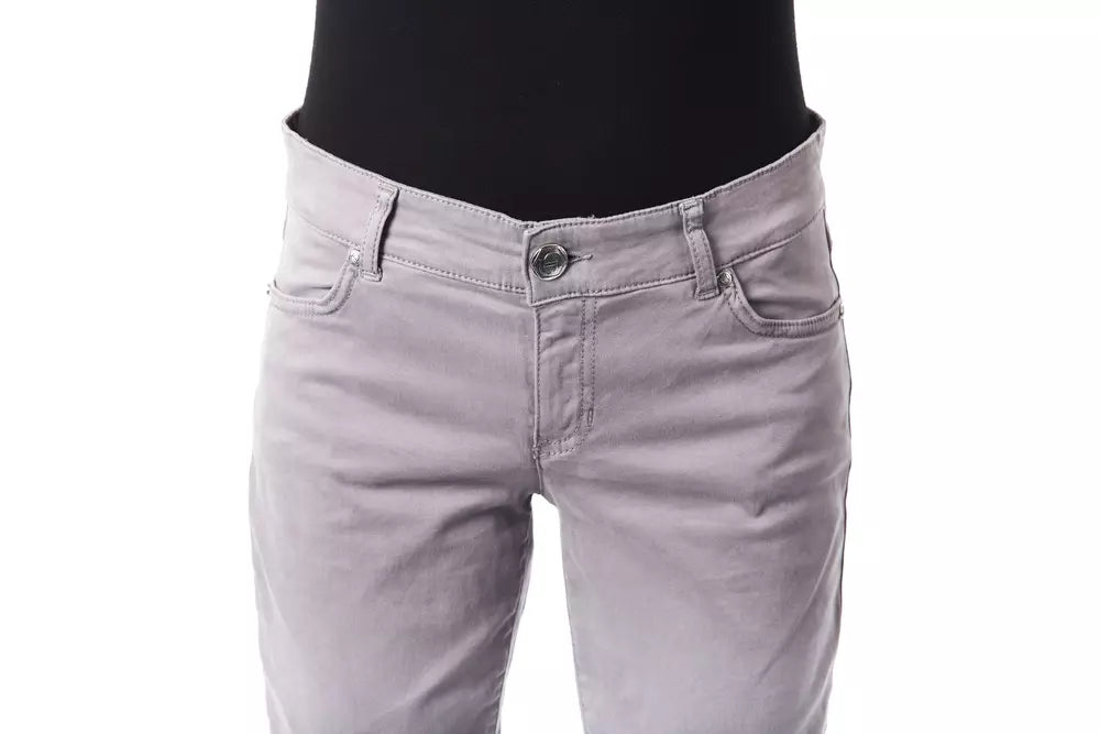  - Gray Cotton Women Pants