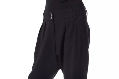  - Black Polyester Women Pants