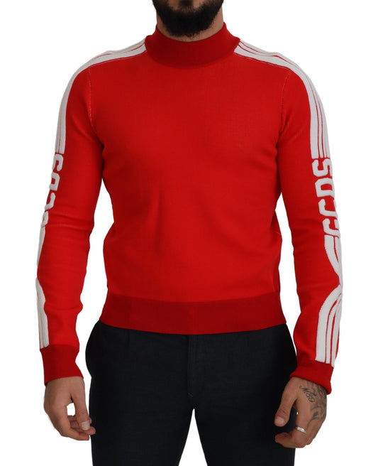  - Elegant Red Pullover Sweater for Men