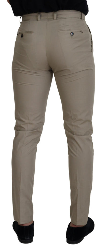  - Stunning Beige Italian Cotton Trousers