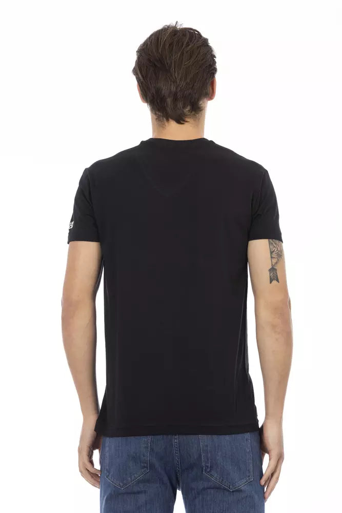  - Black Cotton Men T-Shirt
