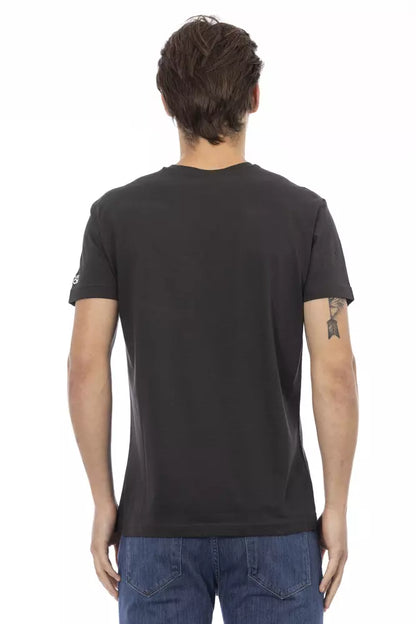  - Black Cotton Men T-Shirt