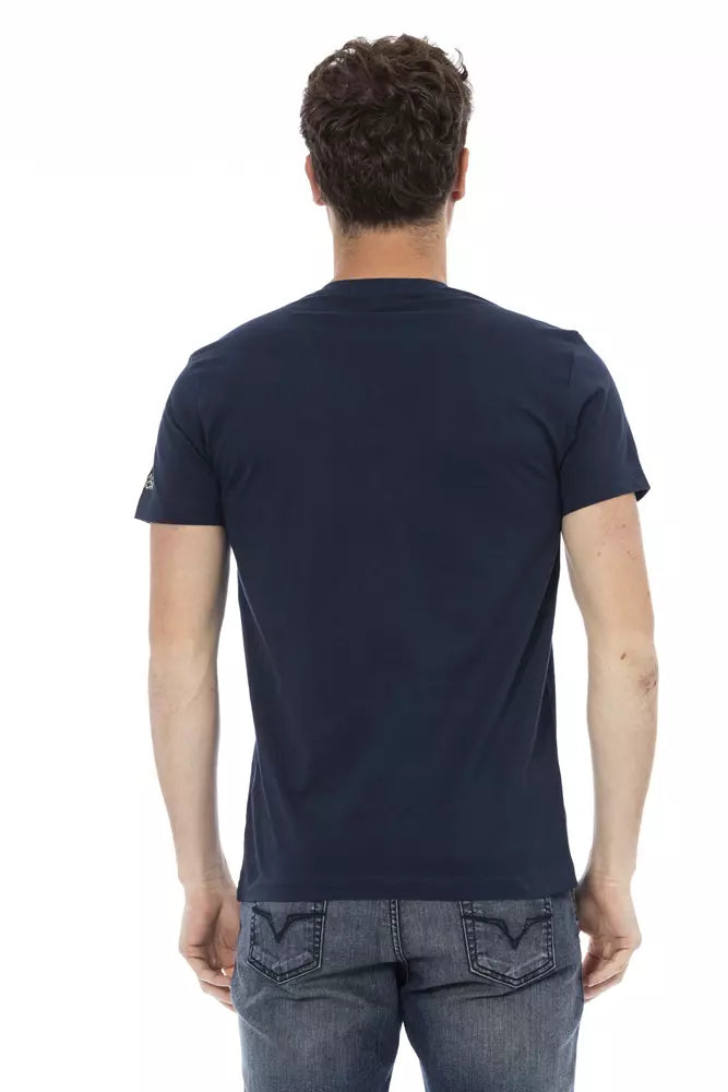  - Blue Cotton Men T-Shirt