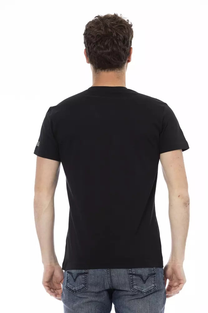  - Black Cotton Men T-Shirt