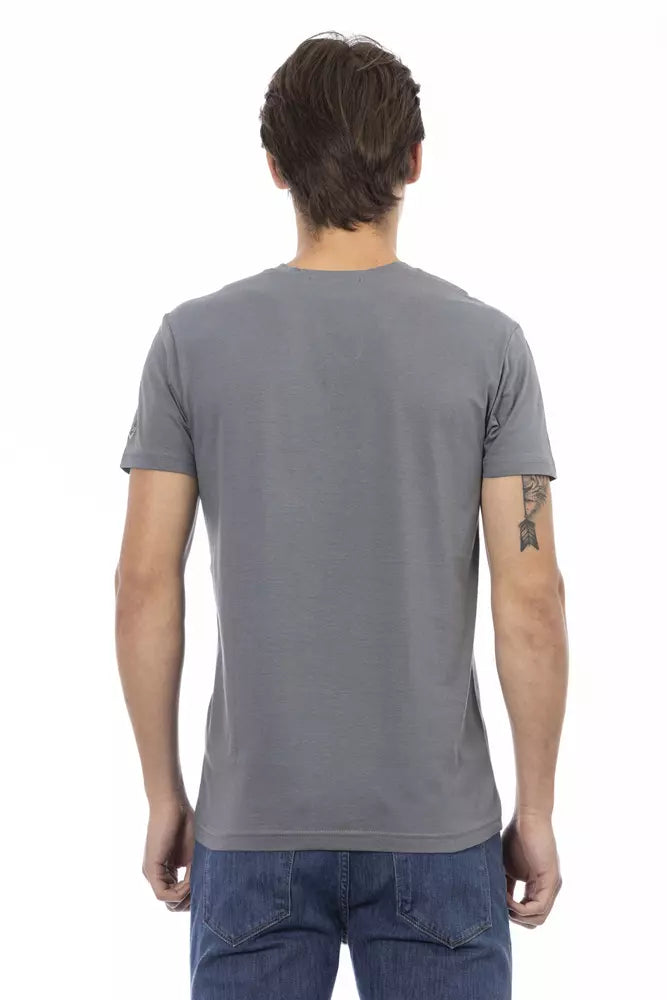  - Gray Cotton Mens TShirt