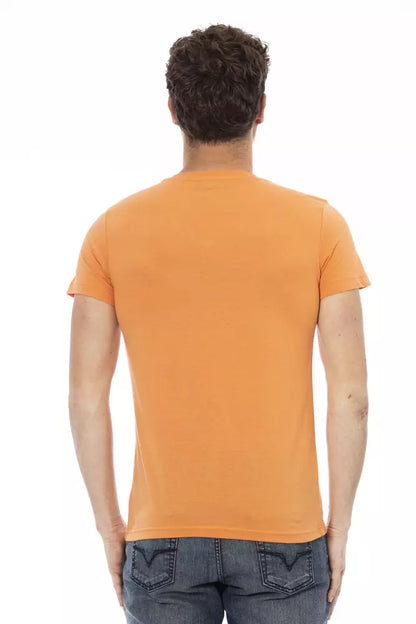  - Orange Cotton Men T-Shirt