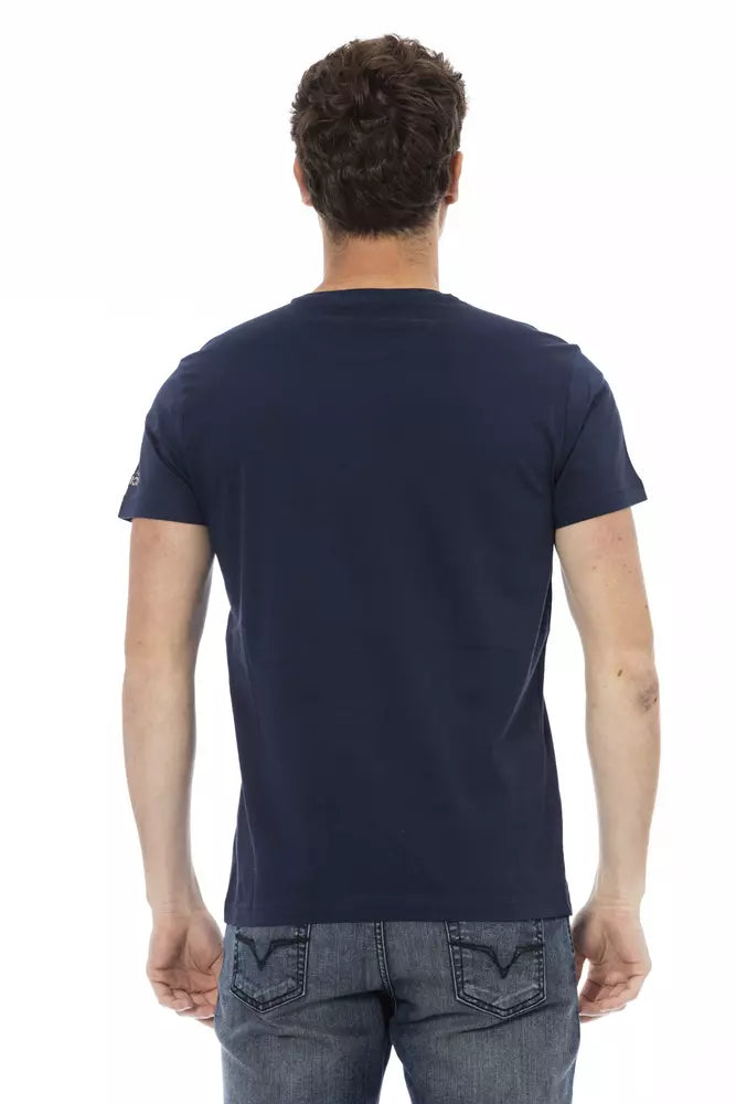  - Blue Cotton Men T-Shirt