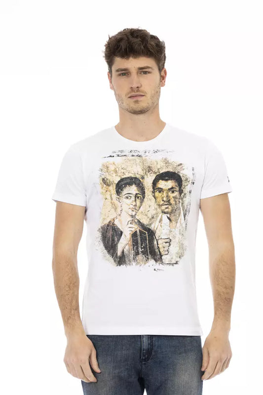 - White Cotton Men TShirt