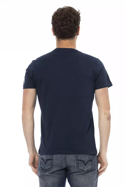  - Blue Cotton Men T-Shirt