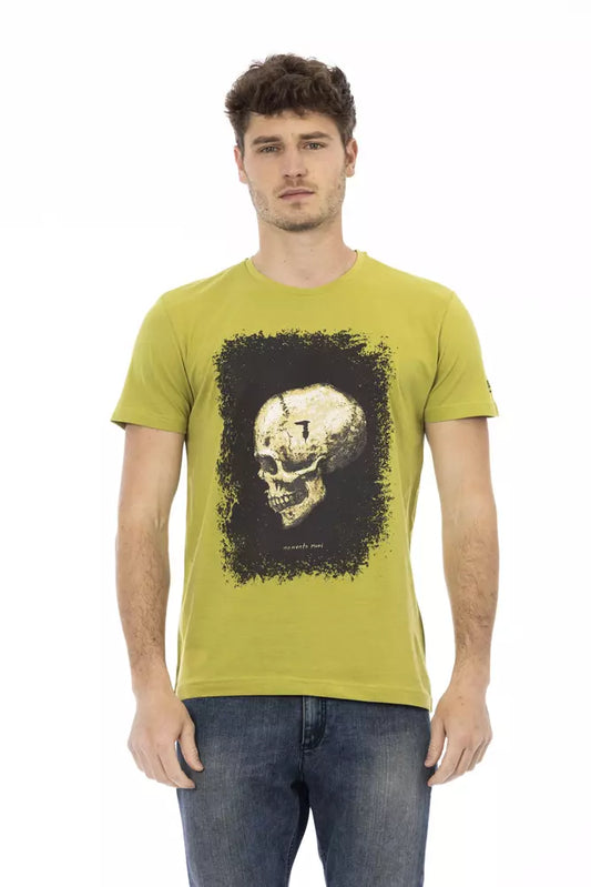 - Green Cotton Men T-Shirt
