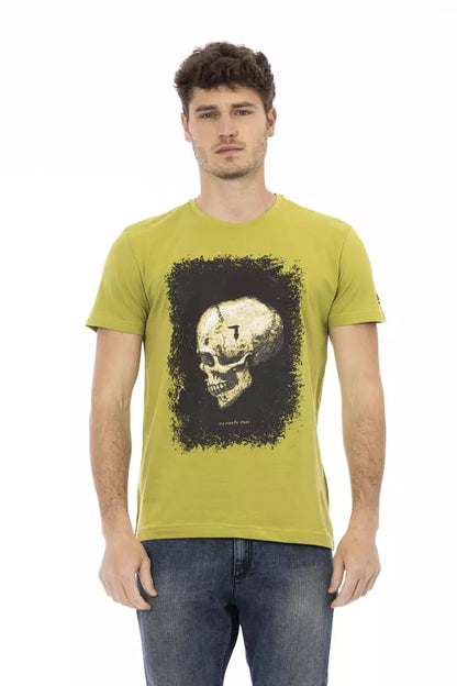  - Green Cotton Men T-Shirt