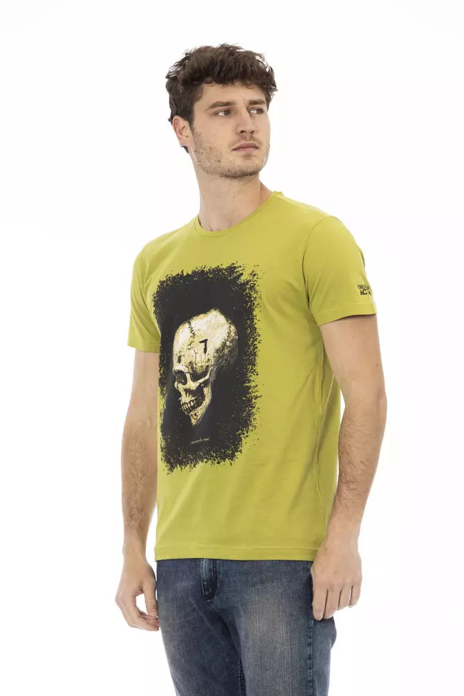  - Green Cotton Men T-Shirt