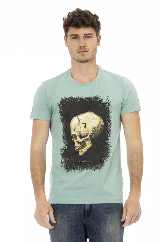  - Green Cotton Men T-Shirt