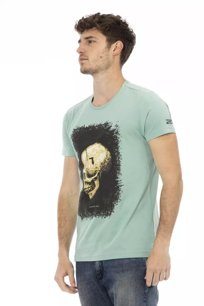  - Green Cotton Men T-Shirt