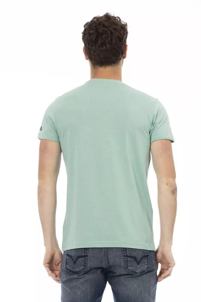  - Green Cotton Men T-Shirt