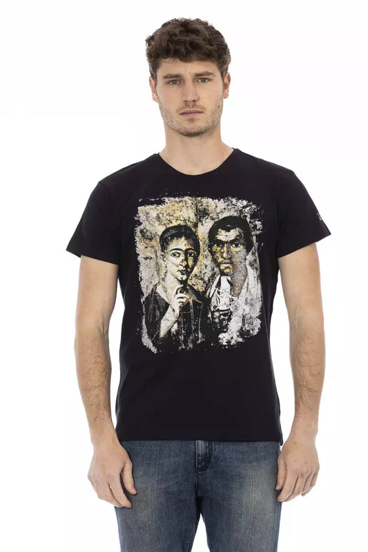 - Black Cotton Men T-Shirt