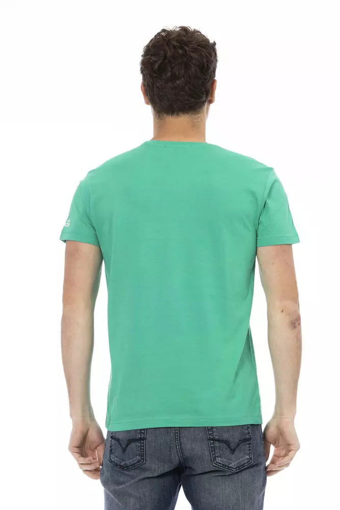  - Green Cotton Men T-Shirt