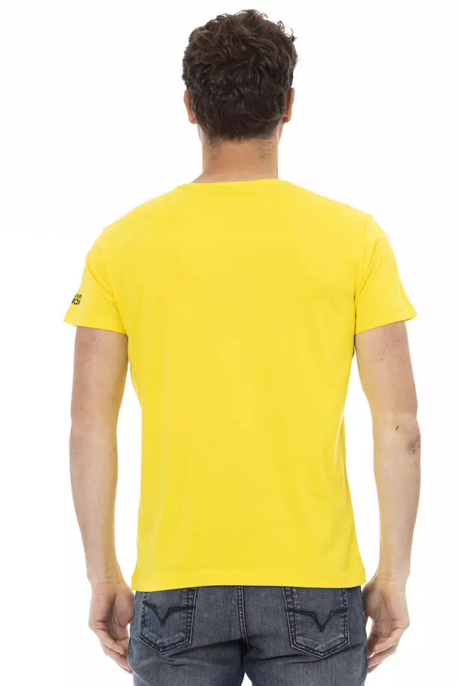  - Yellow Cotton Men T-Shirt