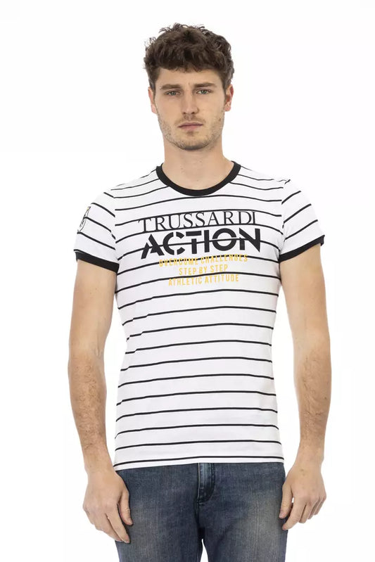 - White Cotton Men TShirt