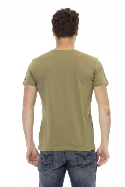  - Green Cotton Men T-Shirt