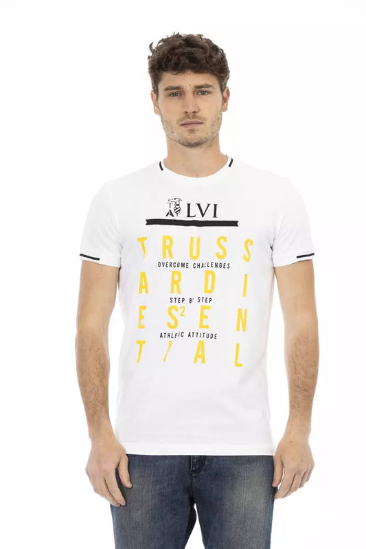 - White Cotton Men TShirt