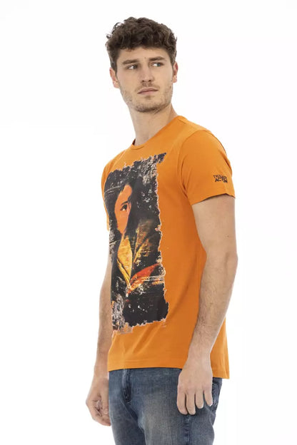  - Orange Cotton Men T-Shirt