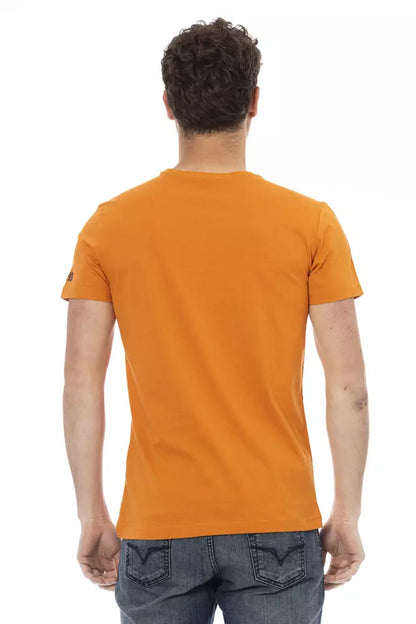  - Orange Cotton Men T-Shirt