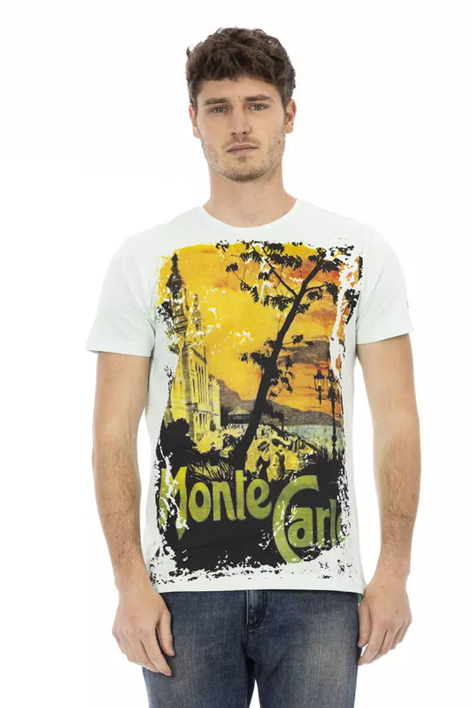  - Light Blue Cotton Men T-Shirt