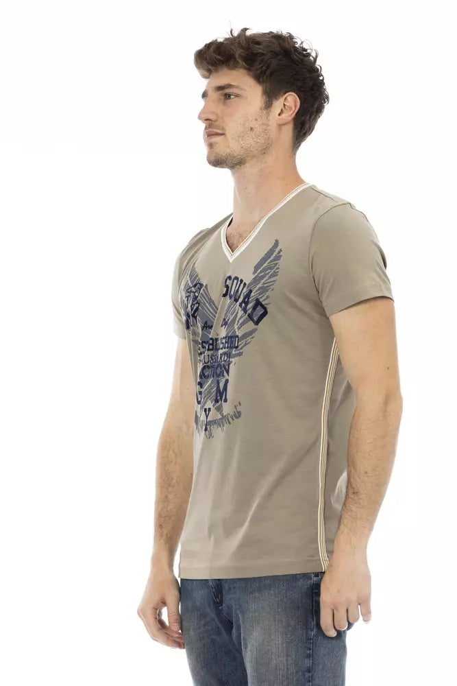  - Green Cotton Men T-Shirt