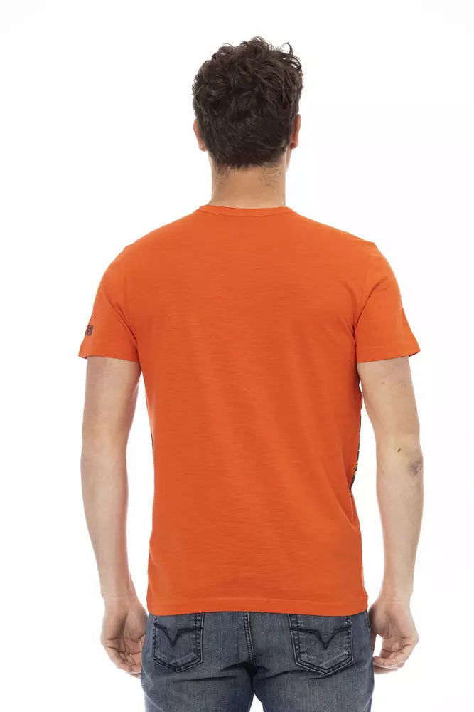  - Orange Cotton Men T-Shirt