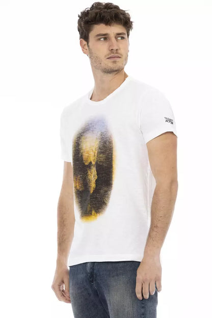  - White Cotton Men T-Shirt