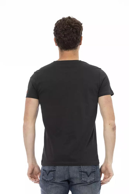  - Black Cotton Men T-Shirt