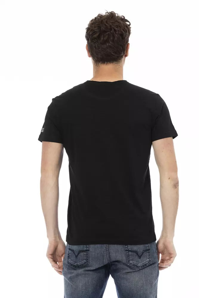  - Black Cotton Men T-Shirt