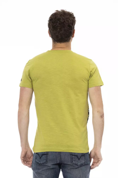  - Green Cotton Men T-Shirt