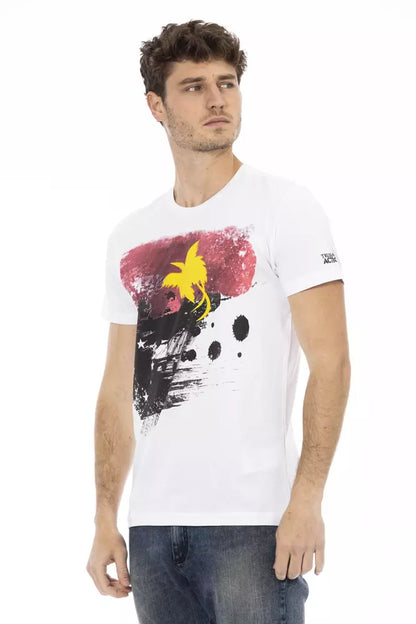  - White Cotton Men's T-Shirt