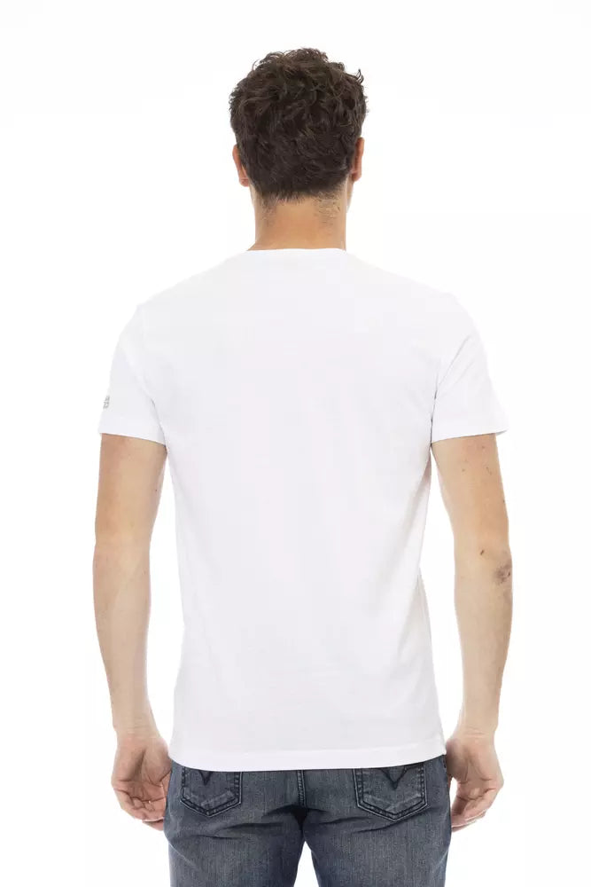  - White Cotton Men T-Shirt