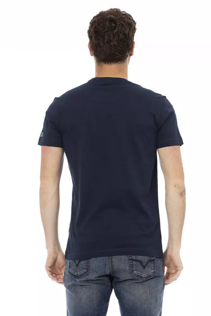  - Blue Cotton Men T-Shirt