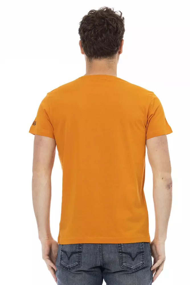  - Orange Cotton Men T-Shirt