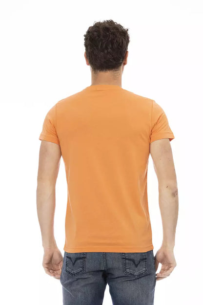  - Orange Cotton Men T-Shirt