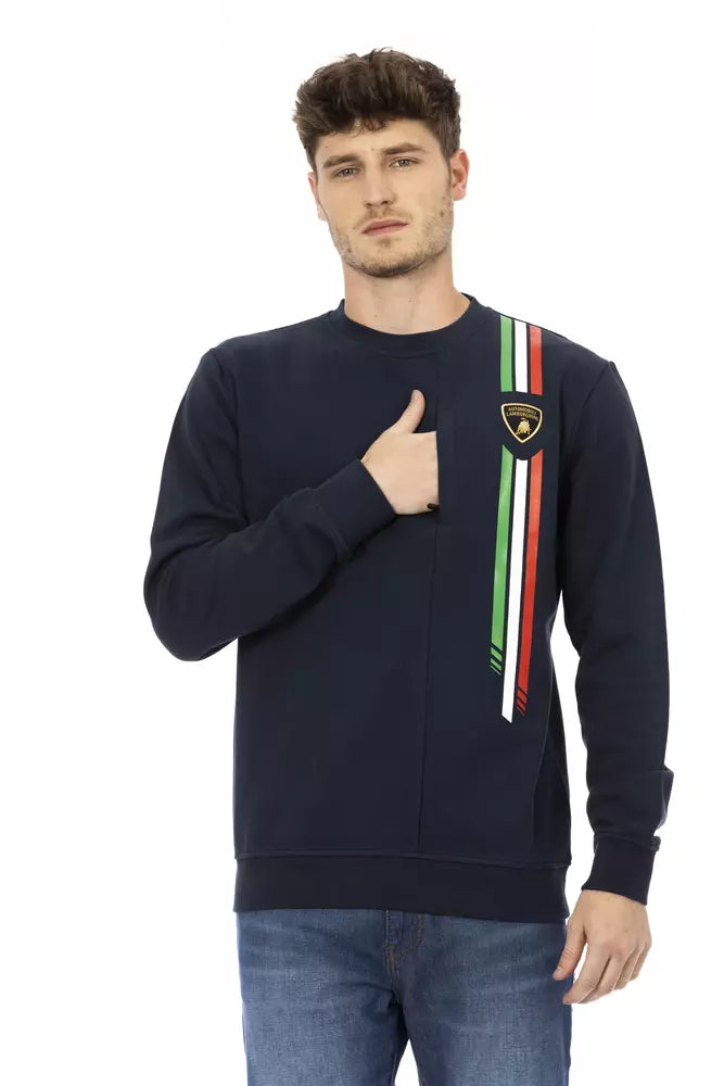  - Blue Cotton Men Sweater