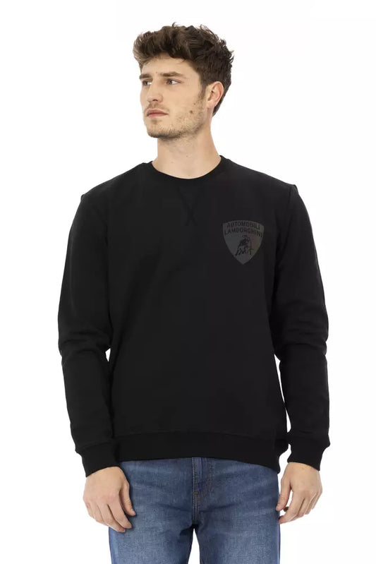 - Black Cotton Men Sweater