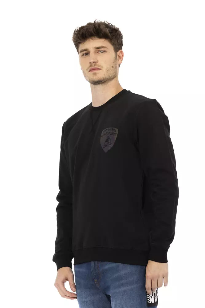  - Black Cotton Men Sweater