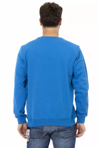  - Blue Cotton Men Sweater