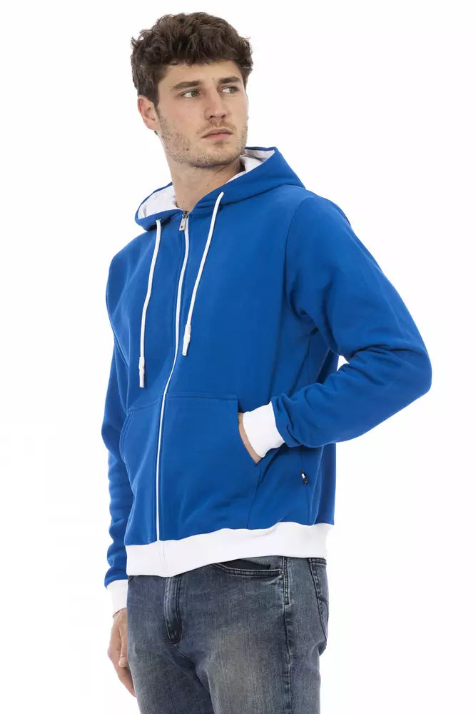  - Blue Wool Men Sweater