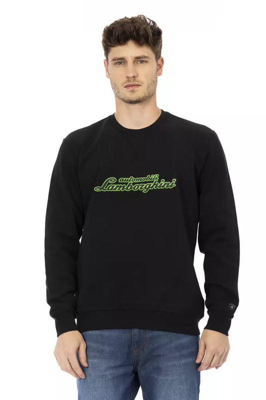 - Black Cotton Men Sweater